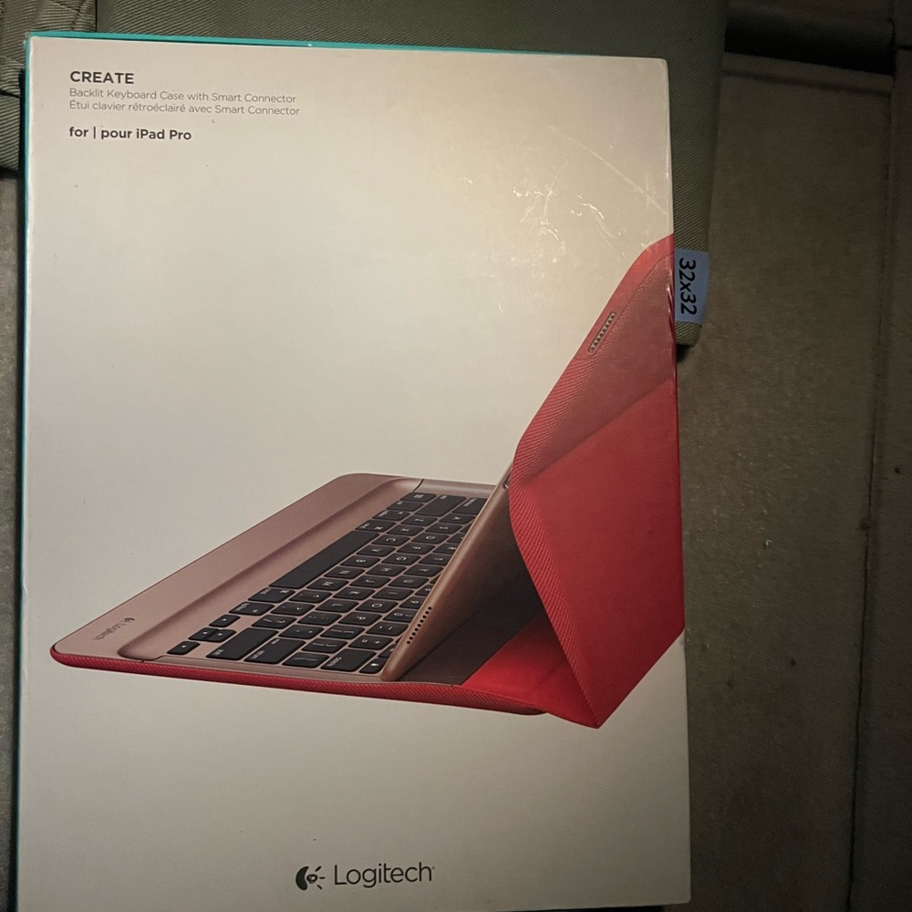 Logitech Red Keyboard Case for iPad Pro